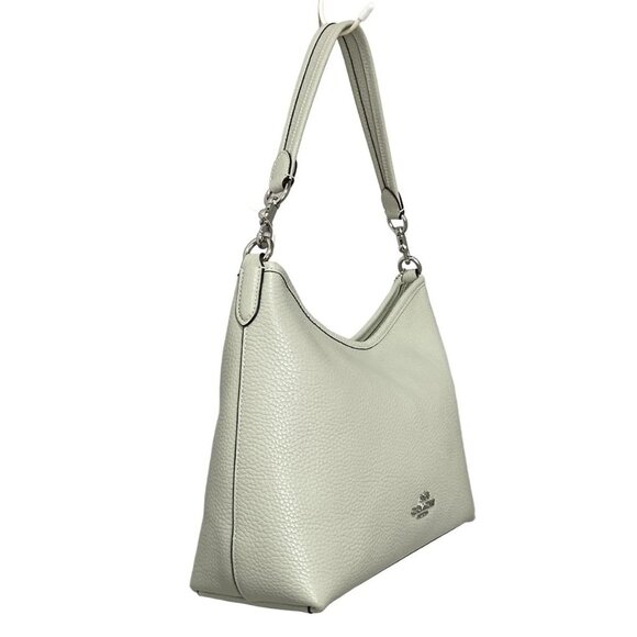 Auth COACH - CBH82 Light Green Leather Shoulder Bag - Picture 4 of 8
